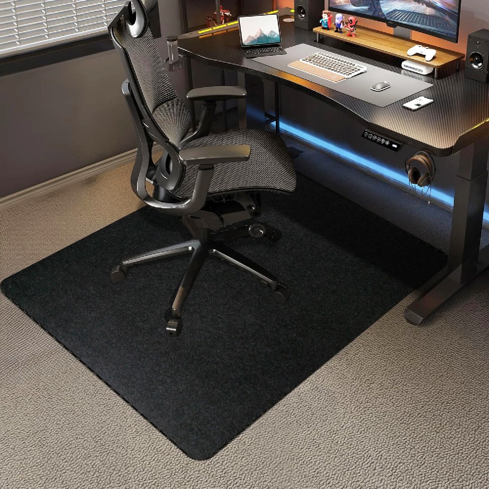 Felt Carpeted Floor Mat for Computer Desk Chair